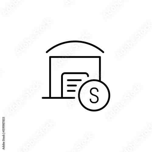 garage sale icon sign vector