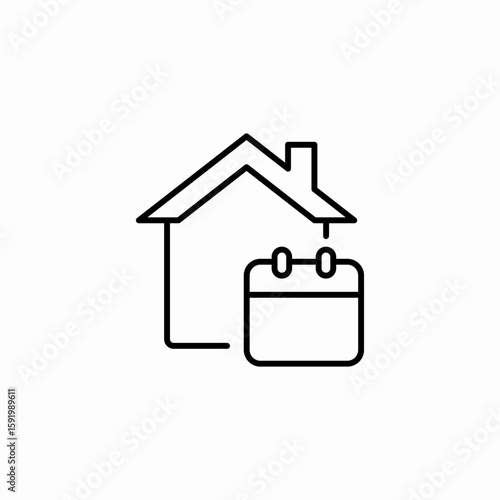 house appointment icon sign vector