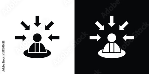 Obraz na płótnie Centric consumer icons flat vector concept