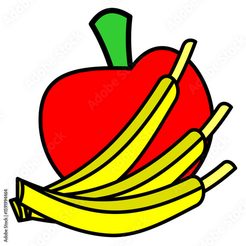Fruits Outline Color Icon