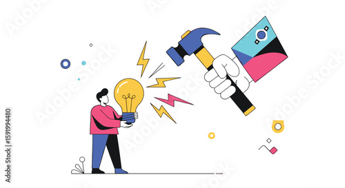 Innovate with purpose overcome obstacles drive forward with creative solutions