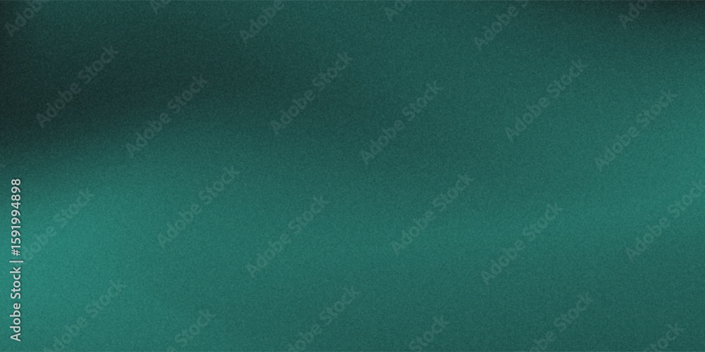 Fototapeta premium Dark teal green minimal banner calm , Noise intensive Holographic blend blurred smooth transitions tone empty presentation design eps10