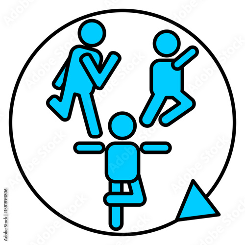 Movement Outline Color Icon
