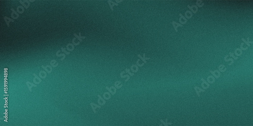 Dark teal green minimal banner calm , Noise intensive Holographic blend blurred smooth transitions tone empty presentation design eps10