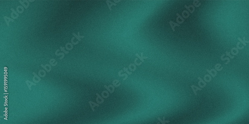 Dark teal green minimal banner calm , Noise intensive Holographic blend blurred smooth transitions tone empty presentation design eps10
