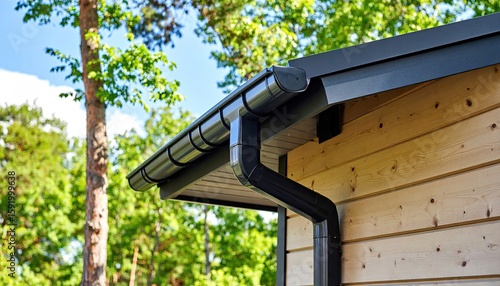 Exterior home gutter