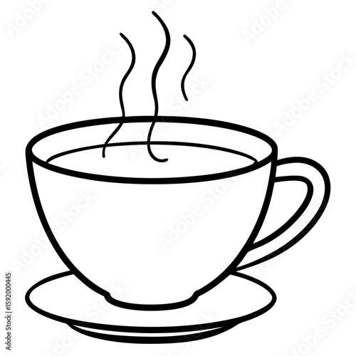 Cup of tea with sugar  icon on white background. Simple element from digital disruption collection.