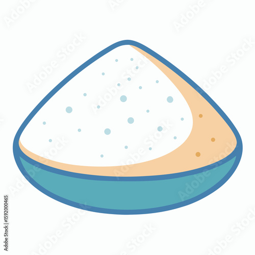 Granulated sugar  icon on white background. Simple element from digital disruption collection.