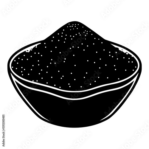 Granulated sugar  icon on white background. Simple element from digital disruption collection.