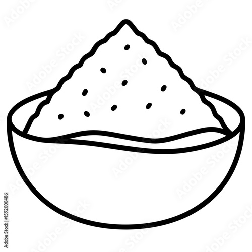 Granulated sugar  icon on white background. Simple element from digital disruption collection.