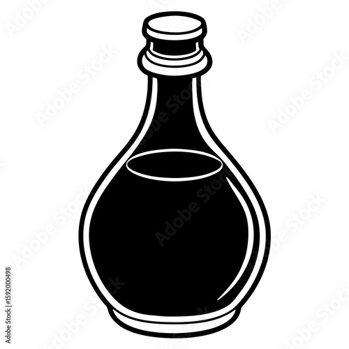 Molasses bottle  icon on white background. Simple element from digital disruption collection.