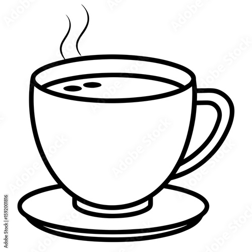 Cup of tea with sugar  icon on white background. Simple element from digital disruption collection.