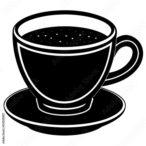 Cup of tea with sugar  icon on white background. Simple element from digital disruption collection.