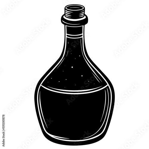 Molasses bottle  icon on white background. Simple element from digital disruption collection.