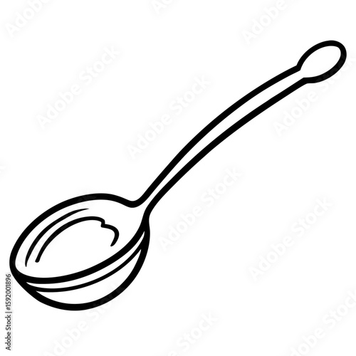 Spoon with sugar  icon on white background. Simple element from digital disruption collection.