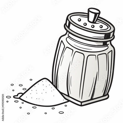 Sugar jar  icon on white background. Simple element from digital disruption collection.