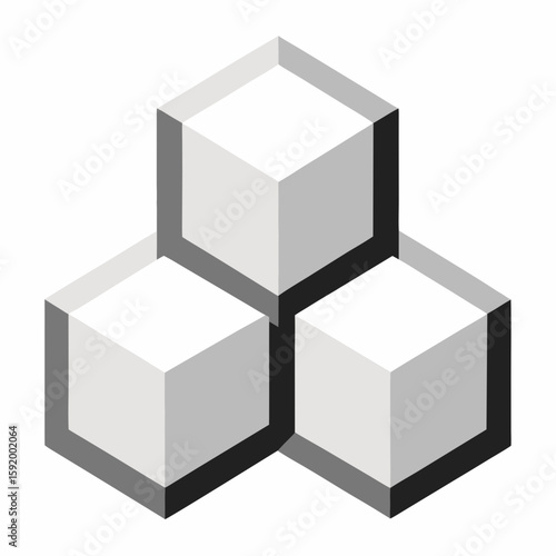Sugar cubes  icon on white background. Simple element from digital disruption collection.