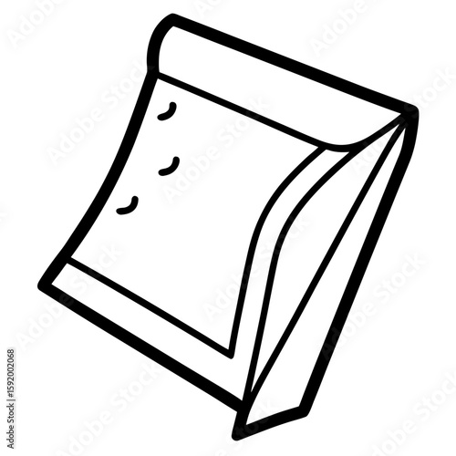Sugar packet  icon on white background. Simple element from digital disruption collection.