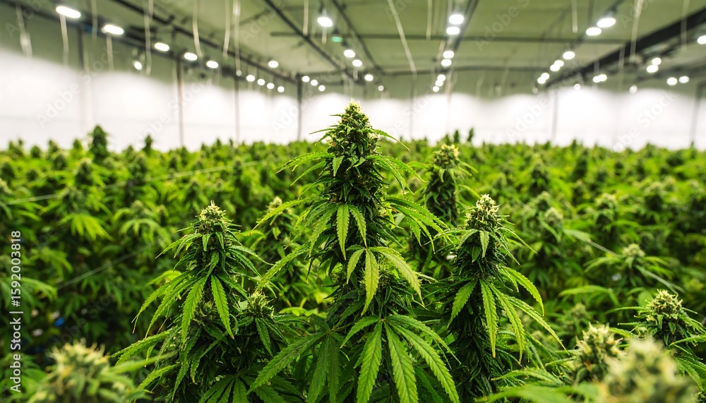 custom made wallpaper toronto digitalIndoor cannabis plants, densely packed