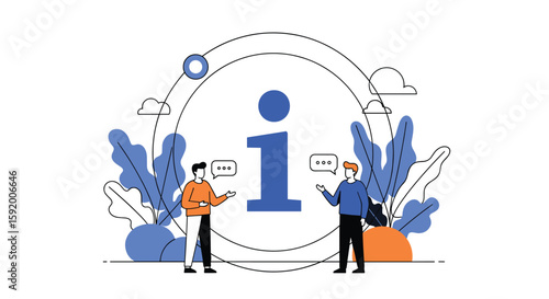 Understanding information exchange between two individuals discussing data insights