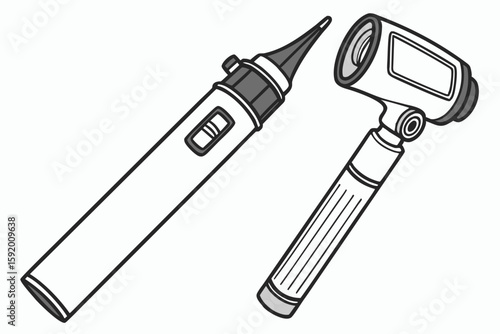 Depiction of Diagnostic Medical Devices in Black and White