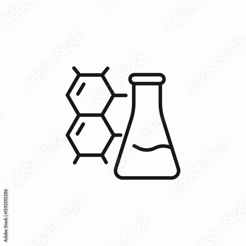 chemistry class lesson icon sign vector