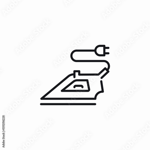 clothe ironing icon sign vector