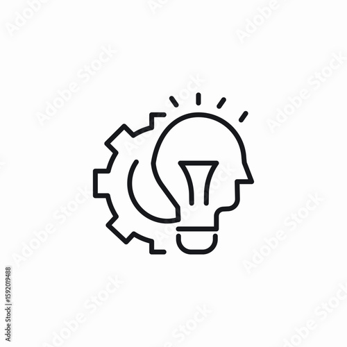 engineering idea icon sign vector
