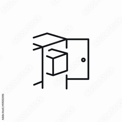 package shelf icon sign vector