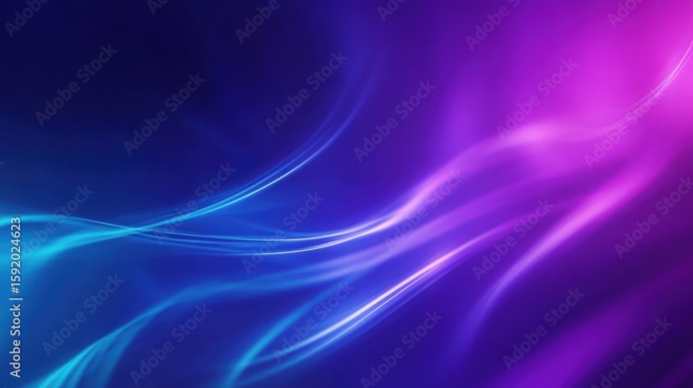 Naklejka premium Abstract swirling neon shapes