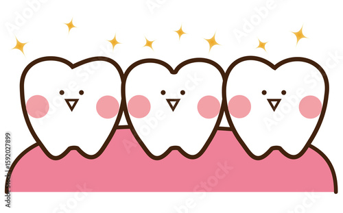 キラキラかわいい歯