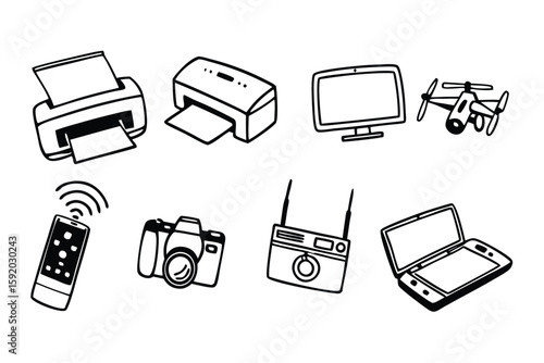 electronic gadgets icon.eps