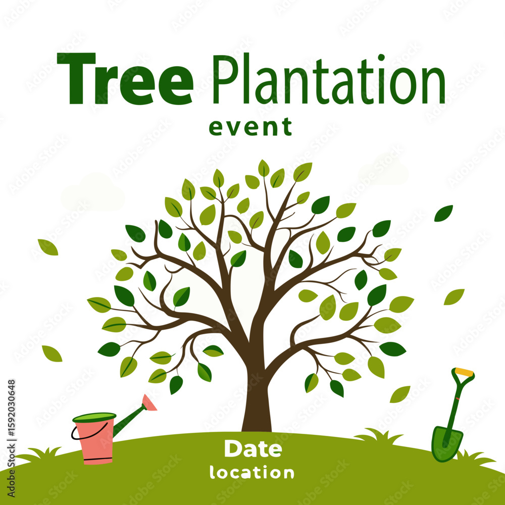 Obraz premium green tree with green leaves