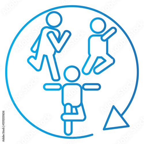 Movement Gradient Icon