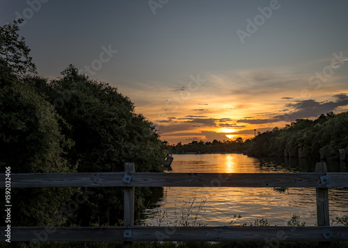 Evening Sky over a Canal