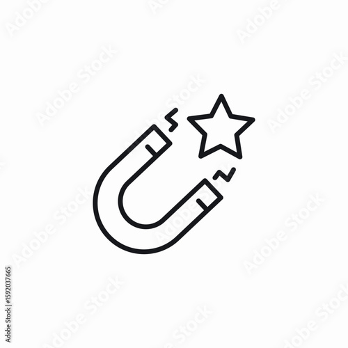 quality magnet icon sign vector