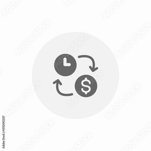 transaction times icon sign vector