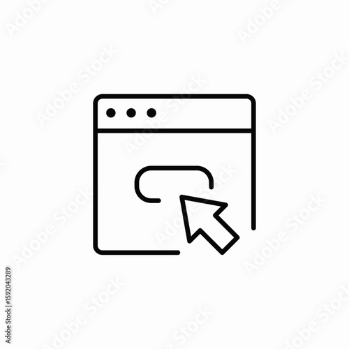 web field click icon sign vector