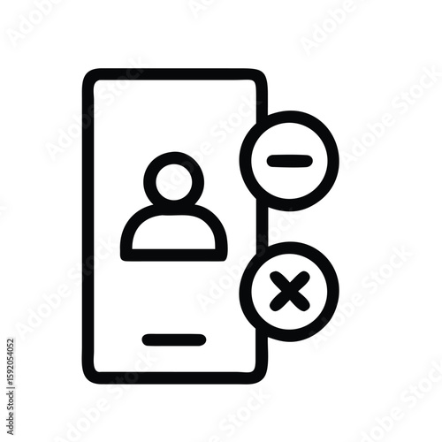 Minimal line icons for UI/UX mobile app –
User Group, Admin, Moderator, Member, Invite, Block, Follow, Unfollow, Friend, Request