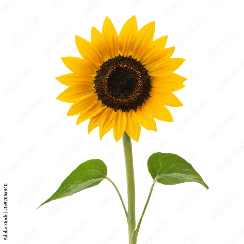 Fototapeta premium sunflower isolated on white background
