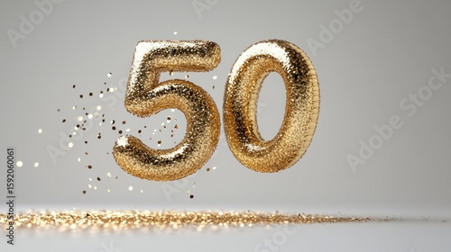 Glittering Gold 50th Anniversary Studio Shot