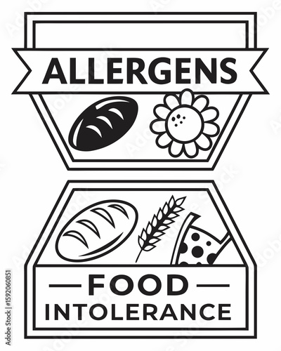 vector illustration of a set of bakery products