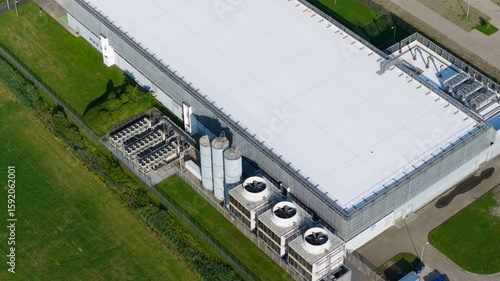 data center, cloud services, industrial scale, processing storage adn data infrastructure.