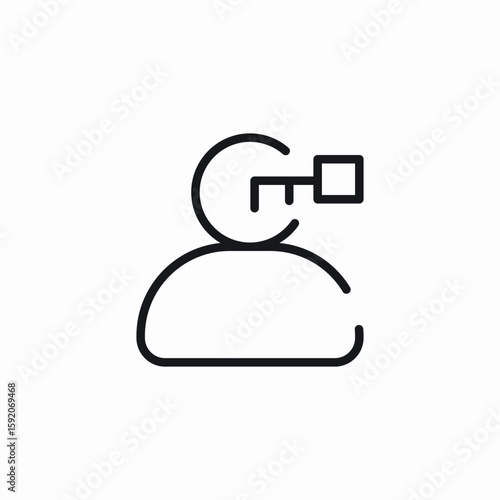 account lock icon sign vector