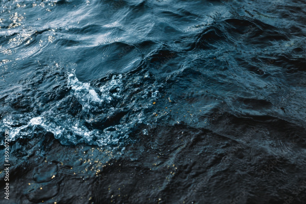 Obraz premium Ocean Water Surface Waves