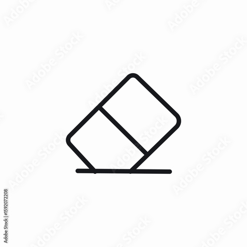eraser tool icon sign vector