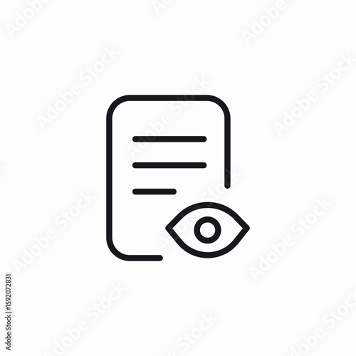 file view icon sign vector