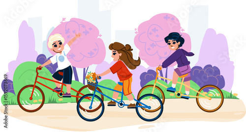 helmet biking hobby kid vector