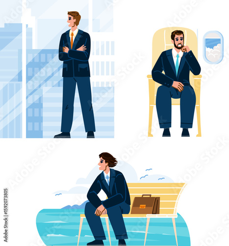 innovator businessman dreamer vector