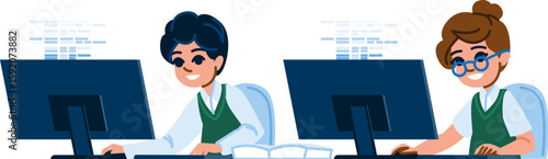data computer science school education vector